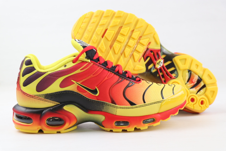 2020 Nike Air Max TN PLUS Red Yellow Black Shoes